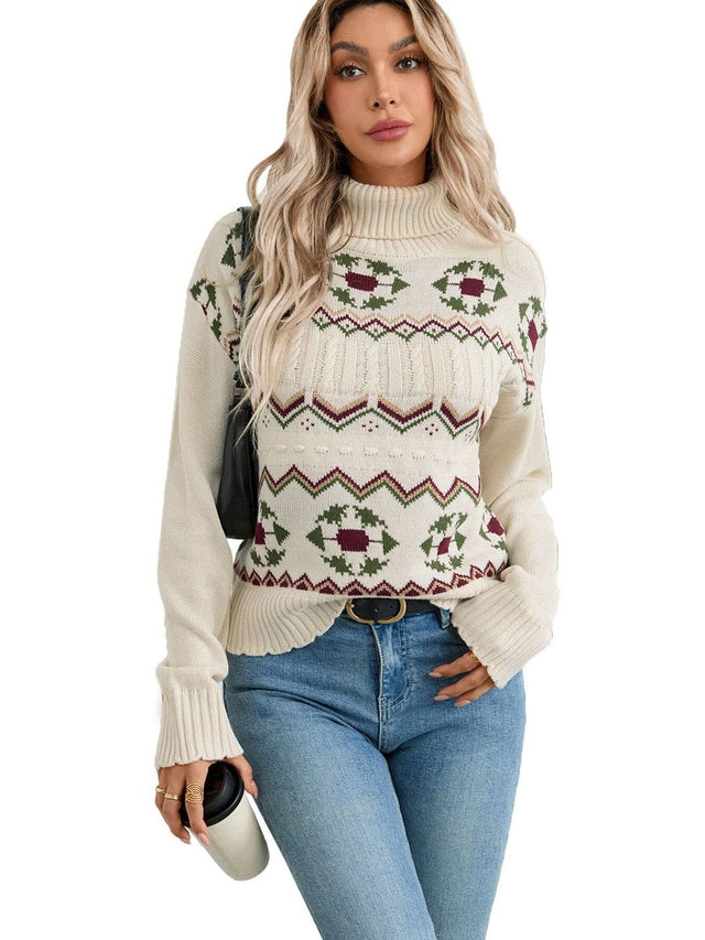 NOWI Printed Pullover Style 569 - Nowi Korean Fashion