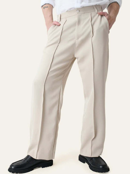 Men Slim Fit Easy Wash Trousers