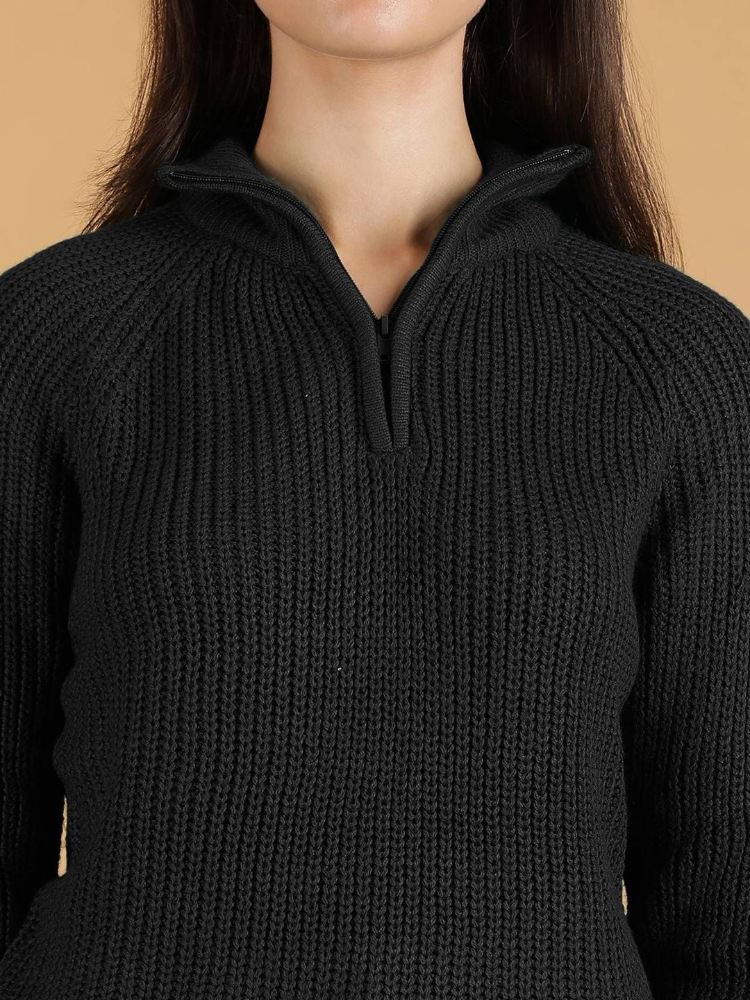 NOWI Women Ribbed Woollen Pullover