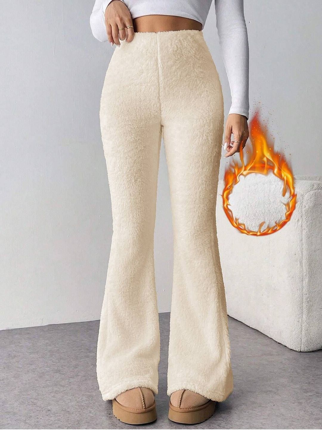 NOWI Women High-Rise Easy Wash Trousers