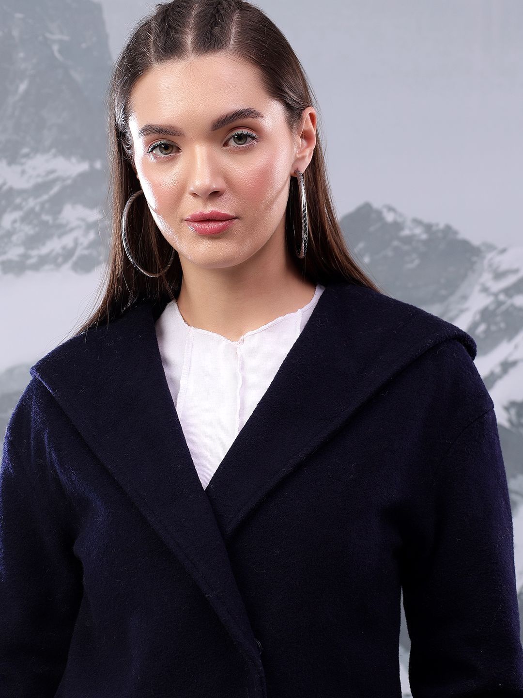 NOWI Notched Lapel Single-Breasted Blazers