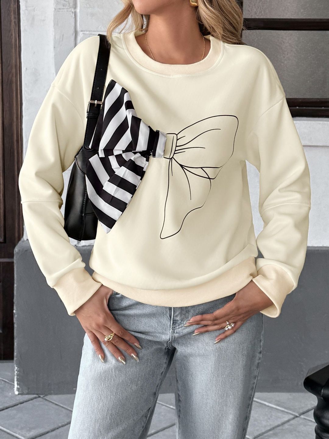 NOWI Women Printed Sweatshirt