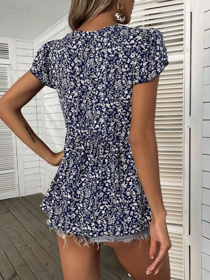 Floral Print Cotton Top