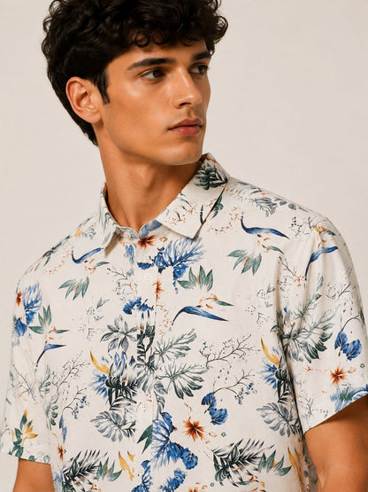 Men Standard Floral Printed Casual Shirt
