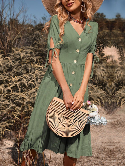 Fit & Flare Midi Dress