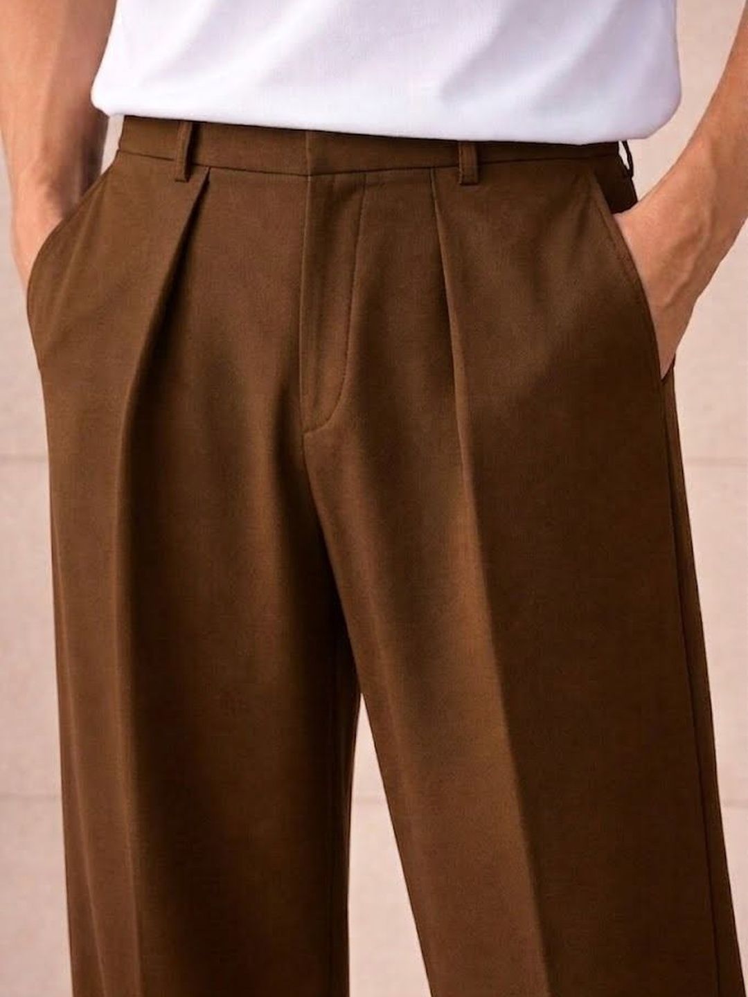 Men Pleated Trousers