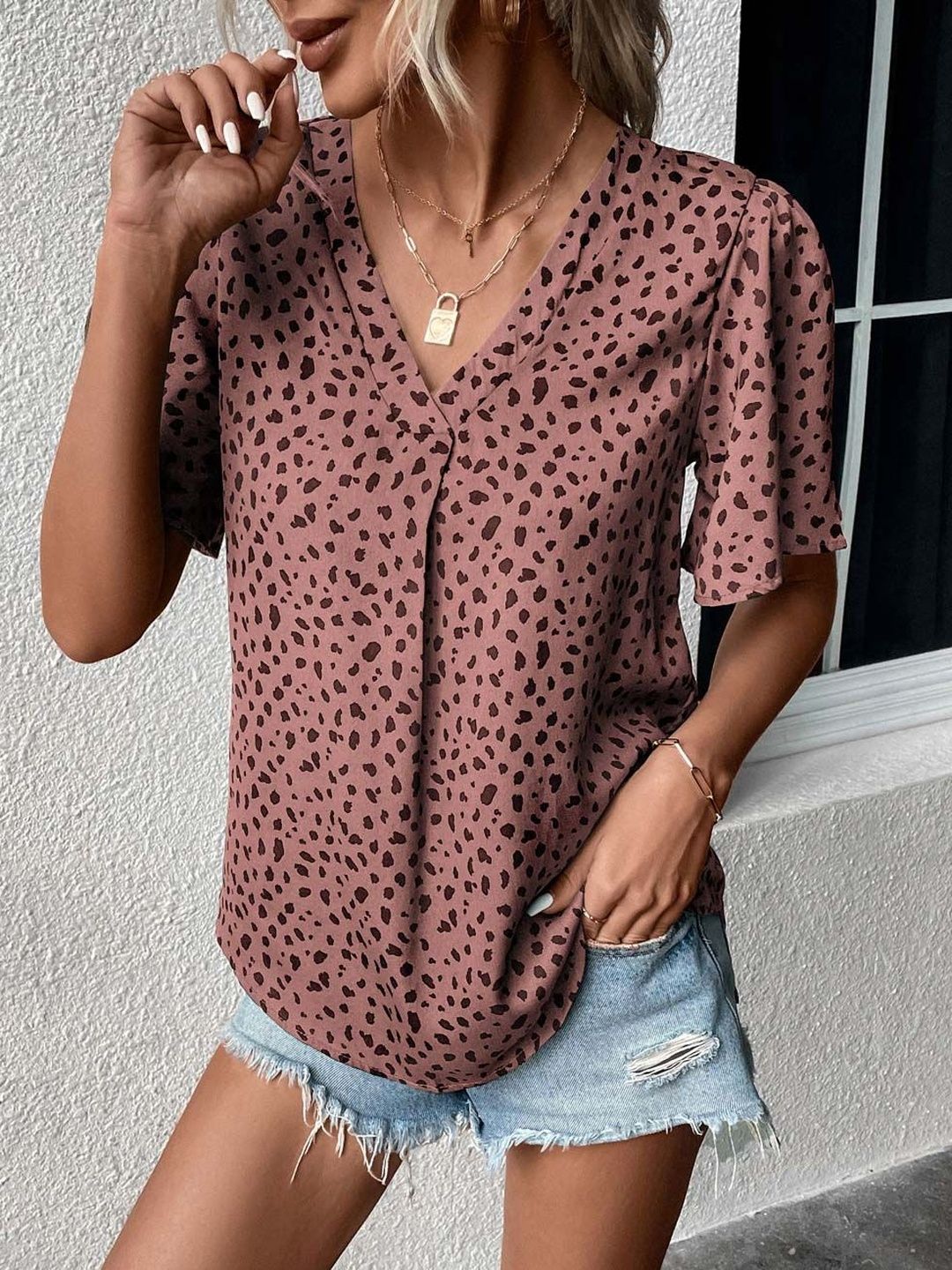NOWI Animal Print Top