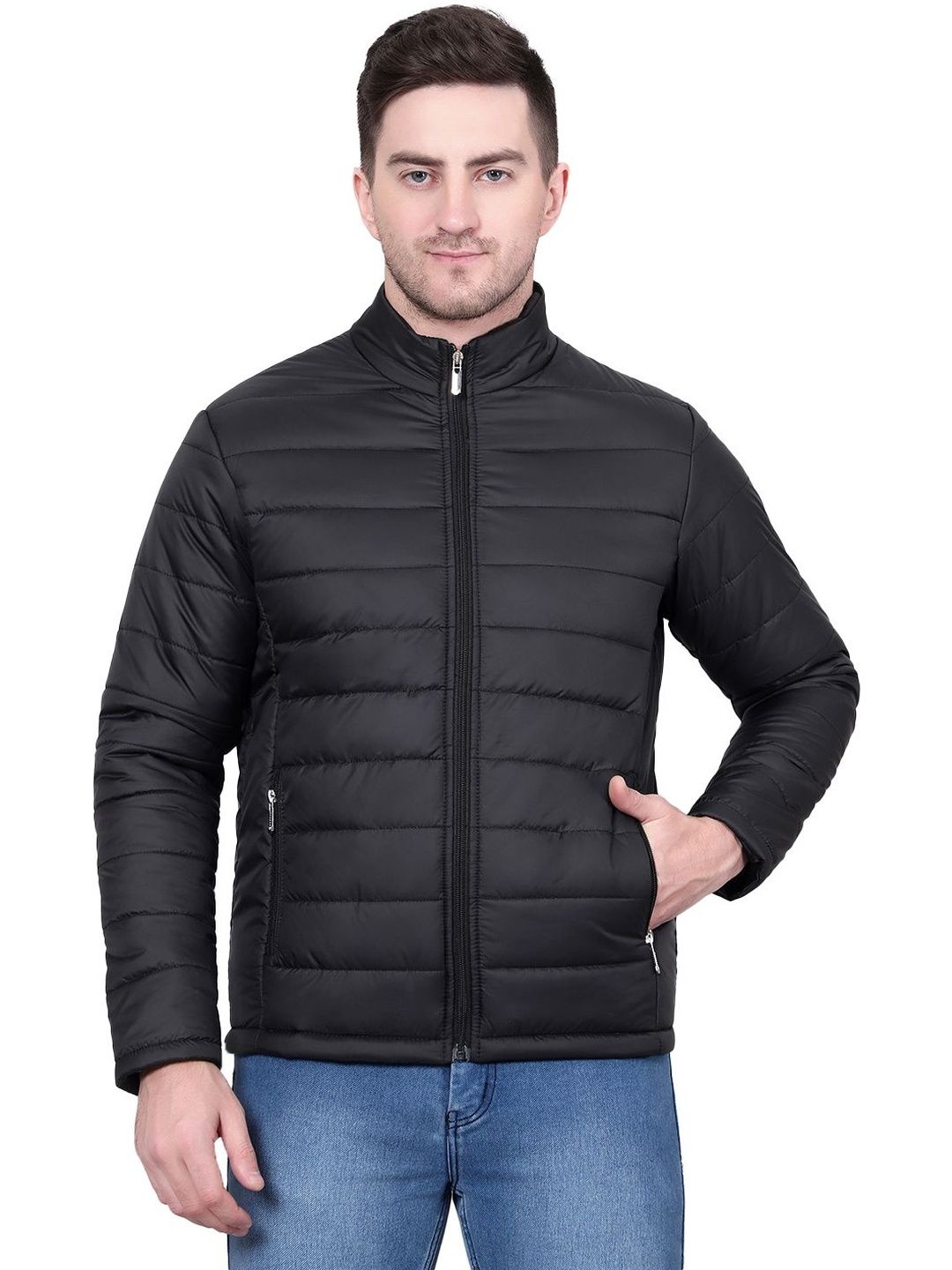 NOWI Stand Collar Lightweight Puffer Jacket