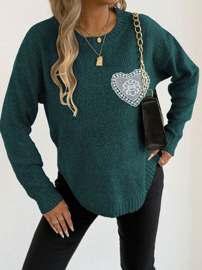 Women Embroidered Pullover with Embroidered Detail