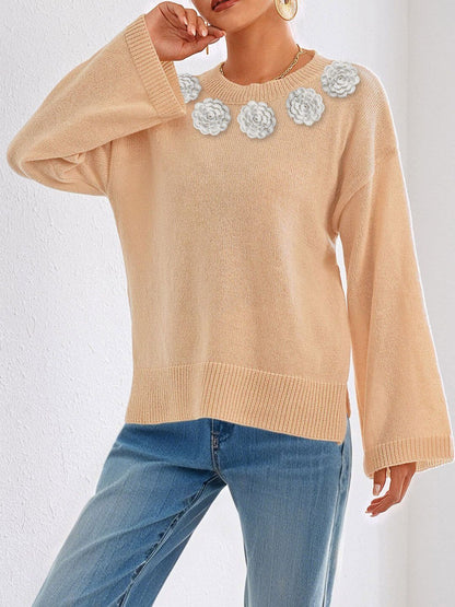 Women Pullover with Applique Detail