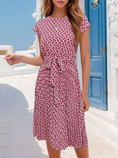 Print Fit & Flare Dress