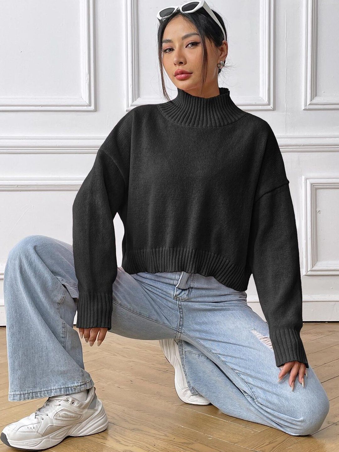 Women Crop Pullover