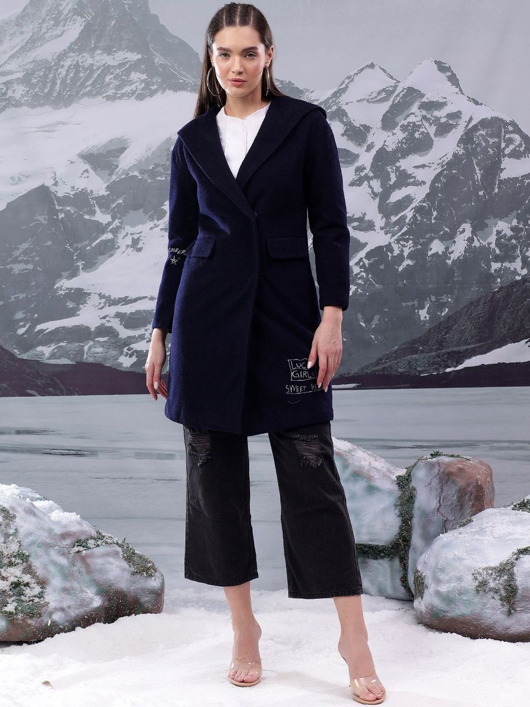 NOWI Notched Lapel Single-Breasted Blazers