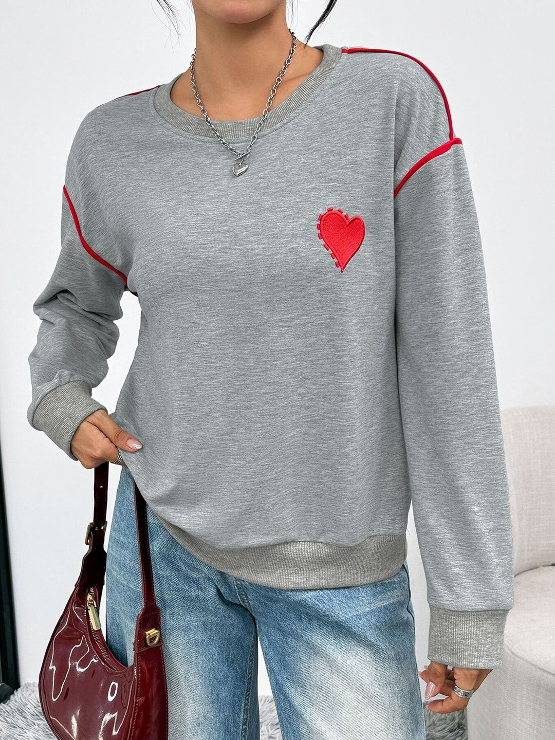 Women Embroidered Sweatshirt