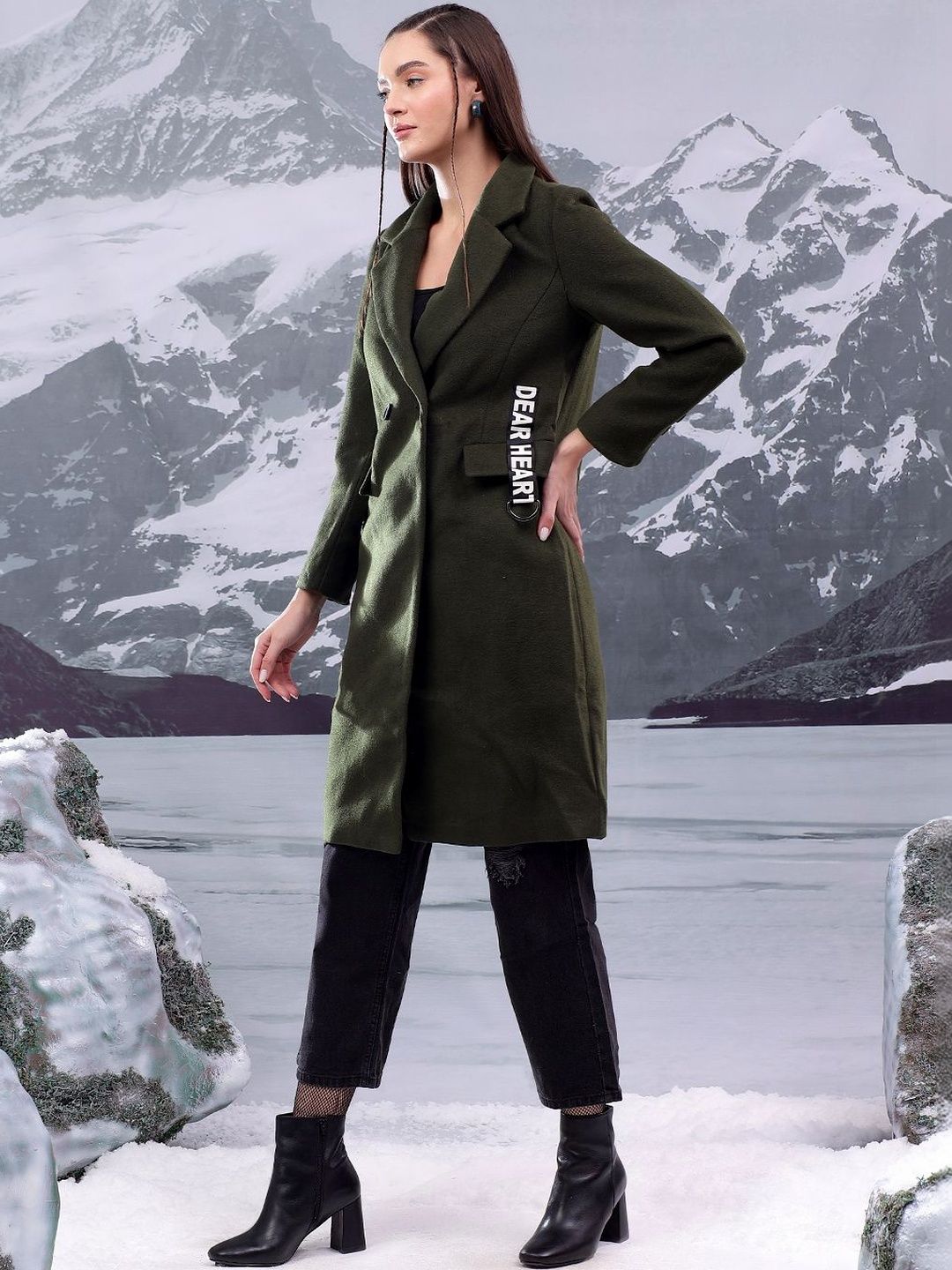 NOWI Notched Lapel Double-Breasted Casual Blazers