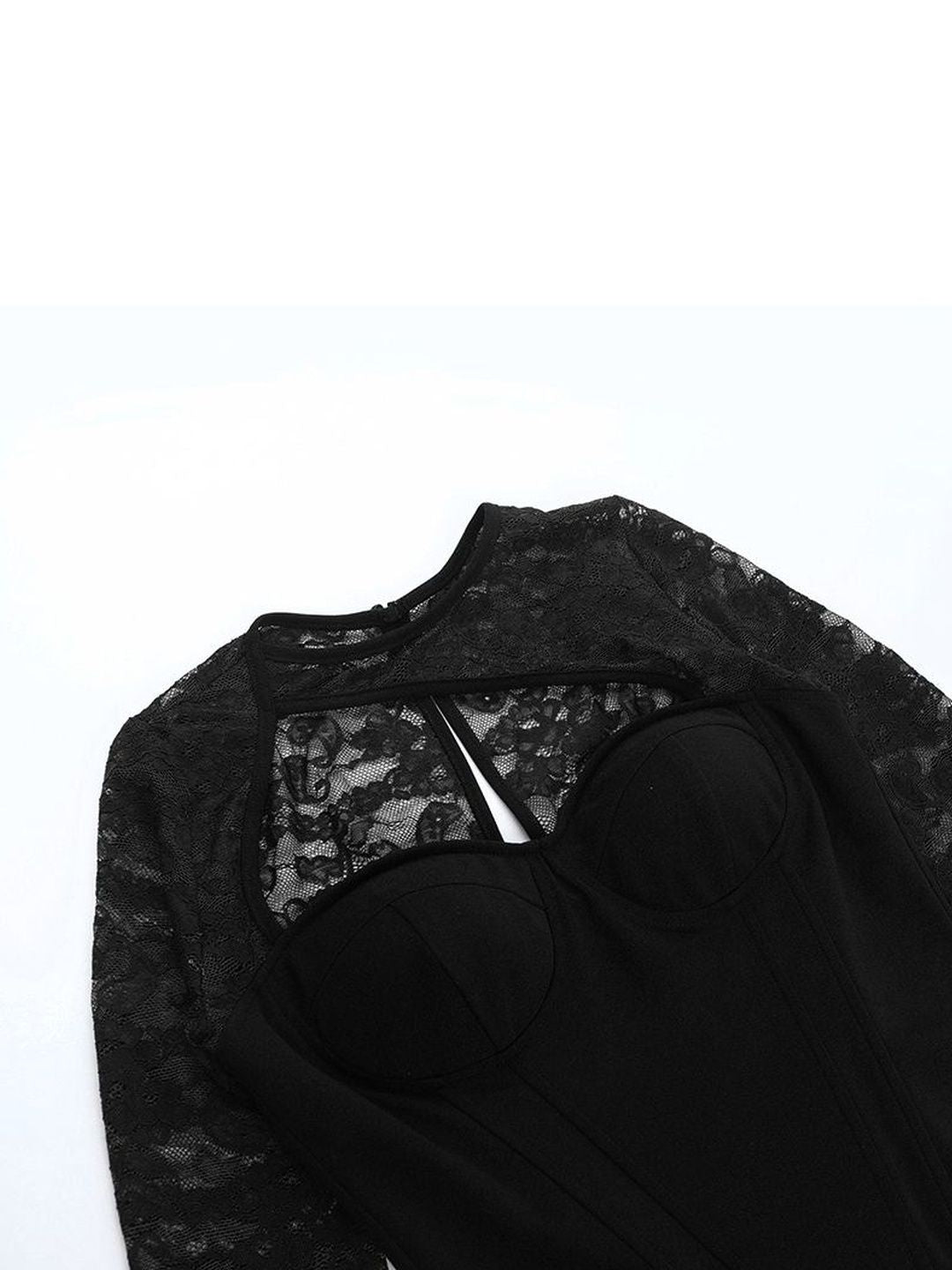 NOWI Embroidered Sweetheart Neck Cotton Top