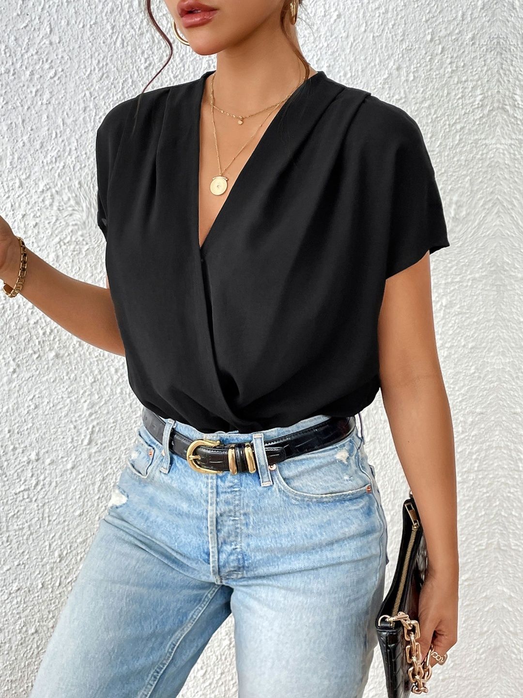 V Neck Bodysuit