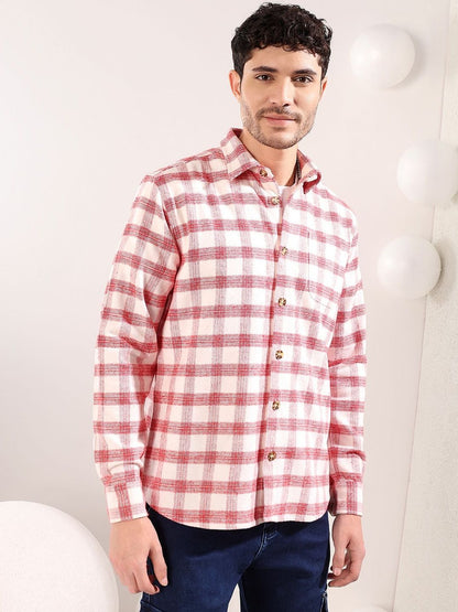 Men Checked Casual Shirt