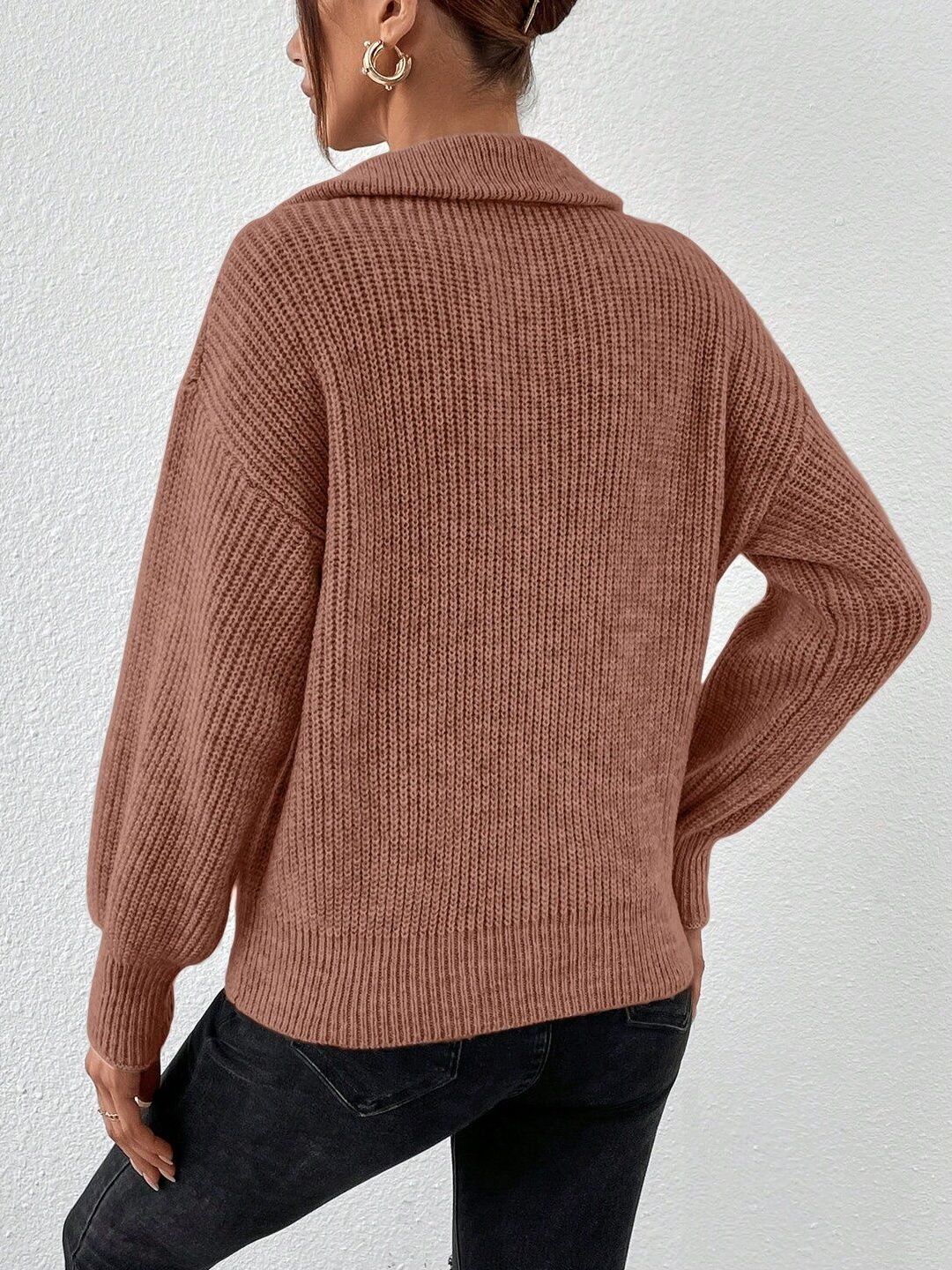 Women Ribbed Pullover