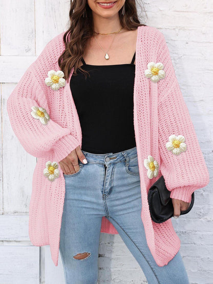 Women Cardigan with Applique Detail