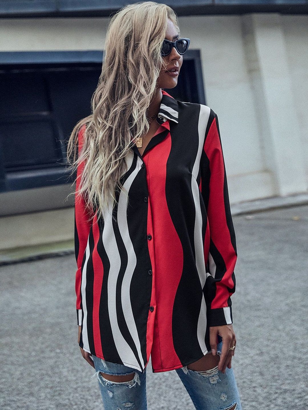 Women Striped Casual Shirt