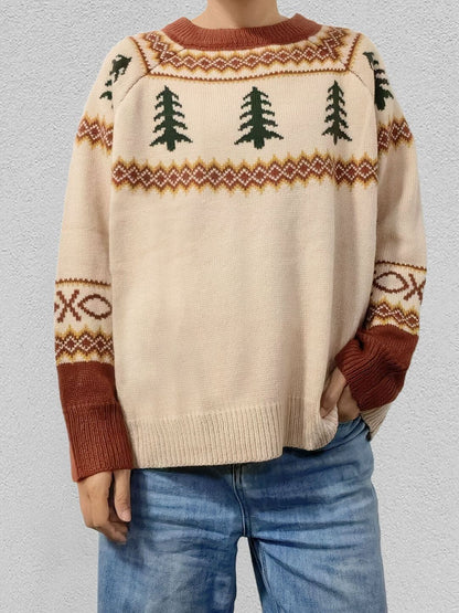 Women Fair Isle Printed Pullover