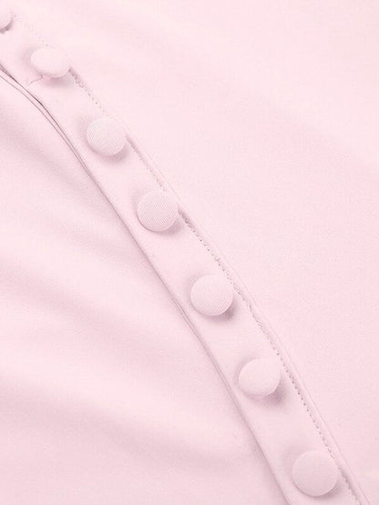 Flared Sleeve Ruffled Fit & Flare Mini Dress