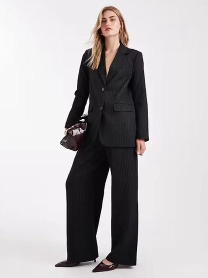 Striped Coat with Trousers