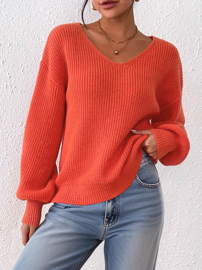 Women Ribbed Pullover