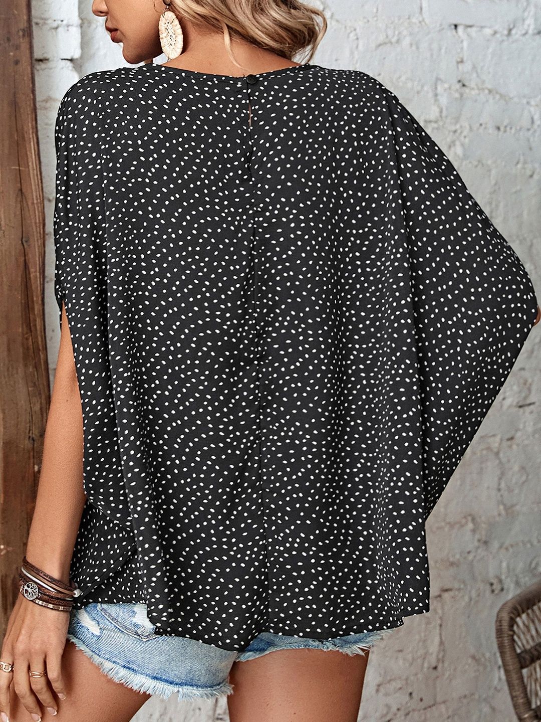 Polka Dot Print Top
