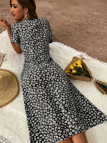 Floral Print Midi Dress
