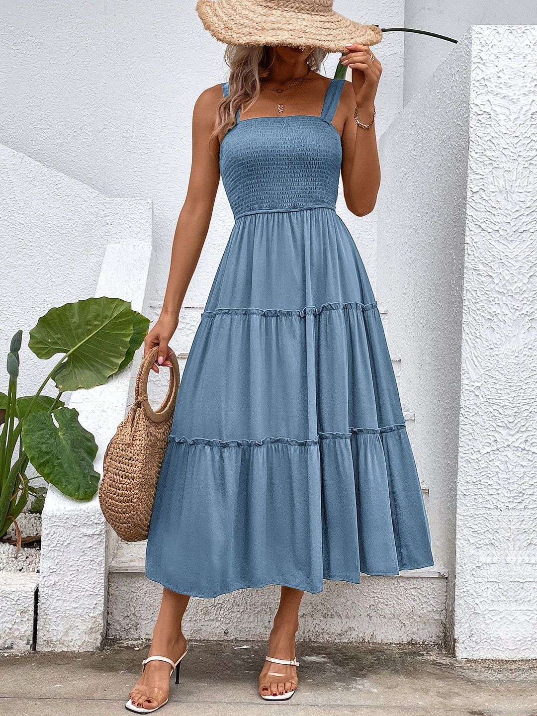 A-Line Midi Dress