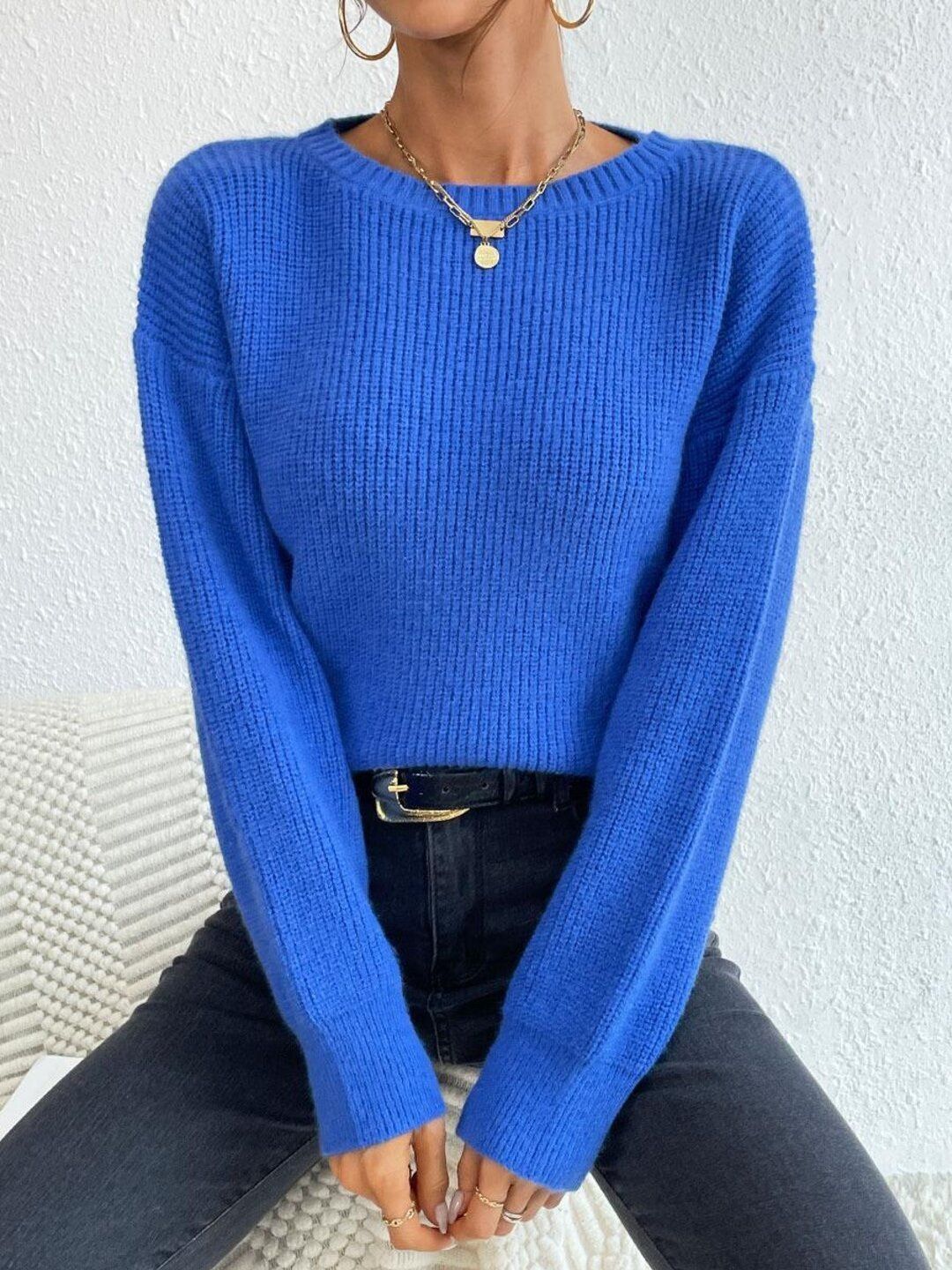 Women Ribbed Pullover