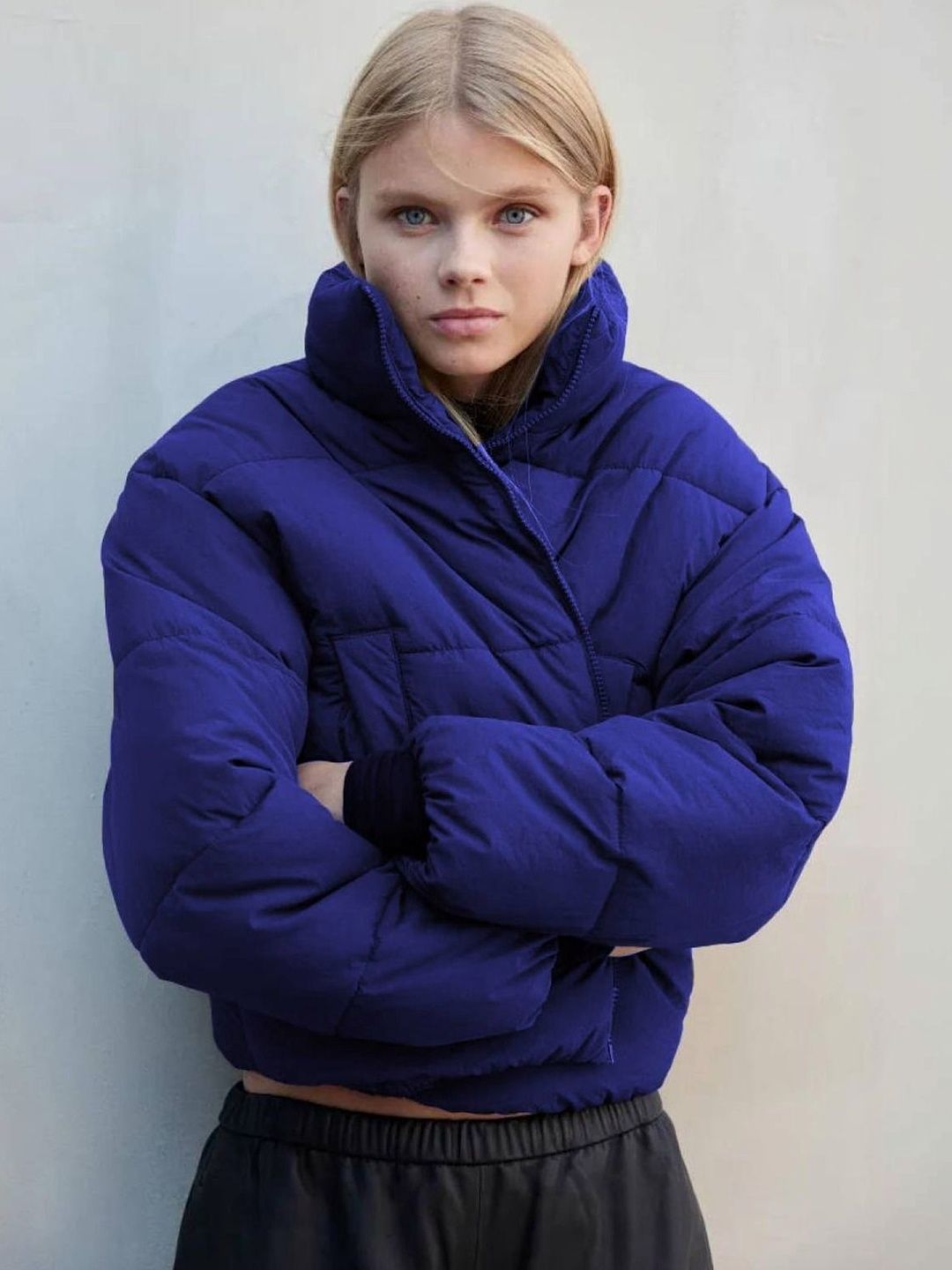 NOWI Women Lightweight Crop Puffer Jacket