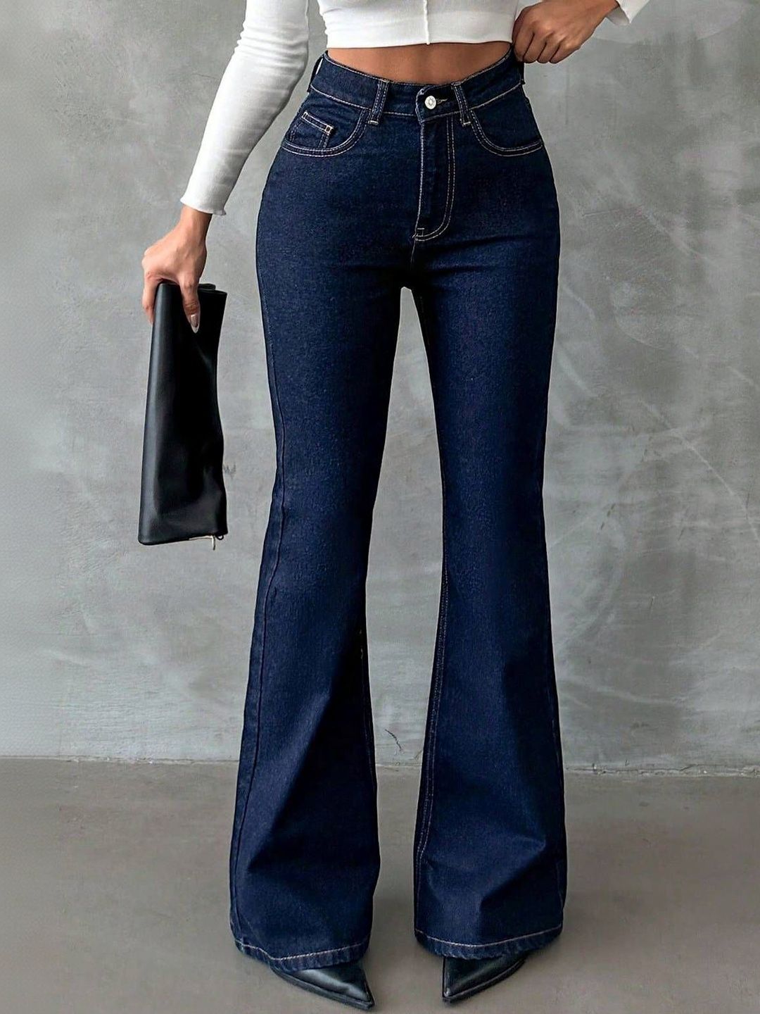 Women straight fit High-Rise Stretchable Jeans