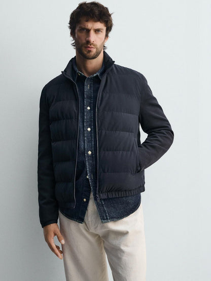 Puffer Jacket Long Sleeve - Nowi Korean Fashion