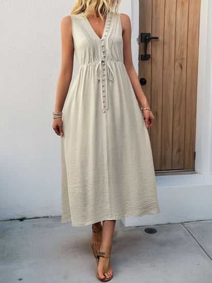 A-Line Midi Dress Style 320 - Nowi Korean Fashion