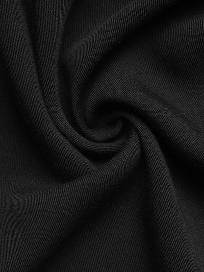 Women's Elegant Black Tiered Dress