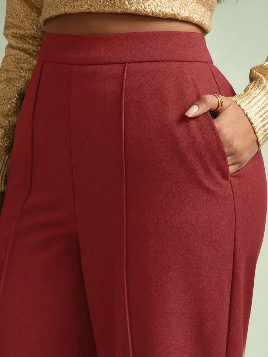 Women Wrinkle Free Trousers