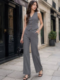 Striped Vest Top with Trousers