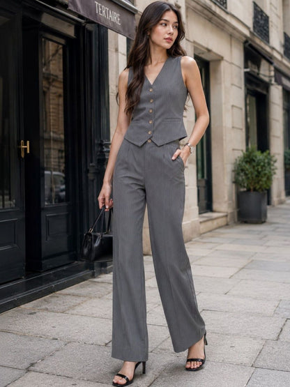 Striped Vest Top with Trousers
