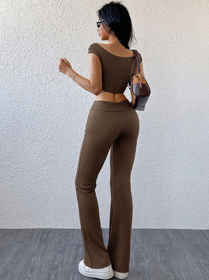 Boat Neck Top & Trousers Co-Ords