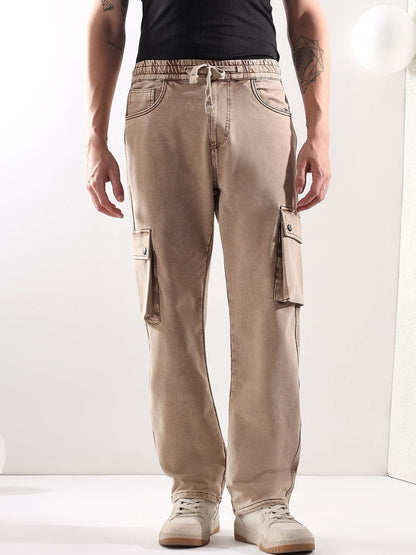 Men Jogger Mid-Rise Light Fade Stretchable Jeans