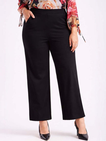 Women Straight Fit Wrinkle Free Trousers