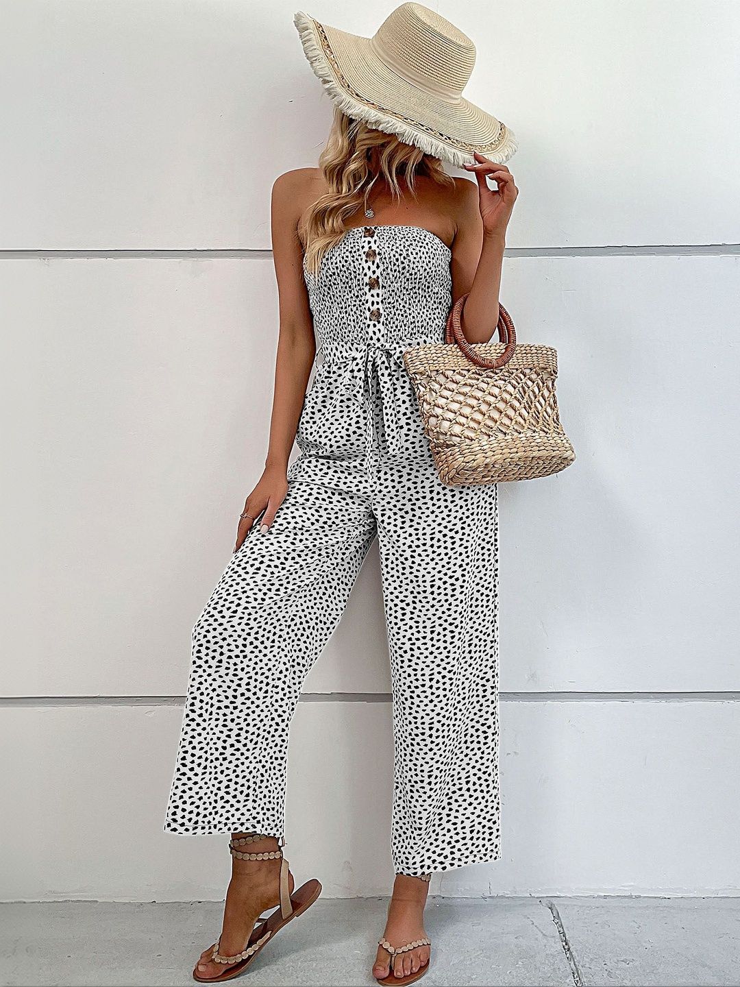 Printed Basic Jumpsuit