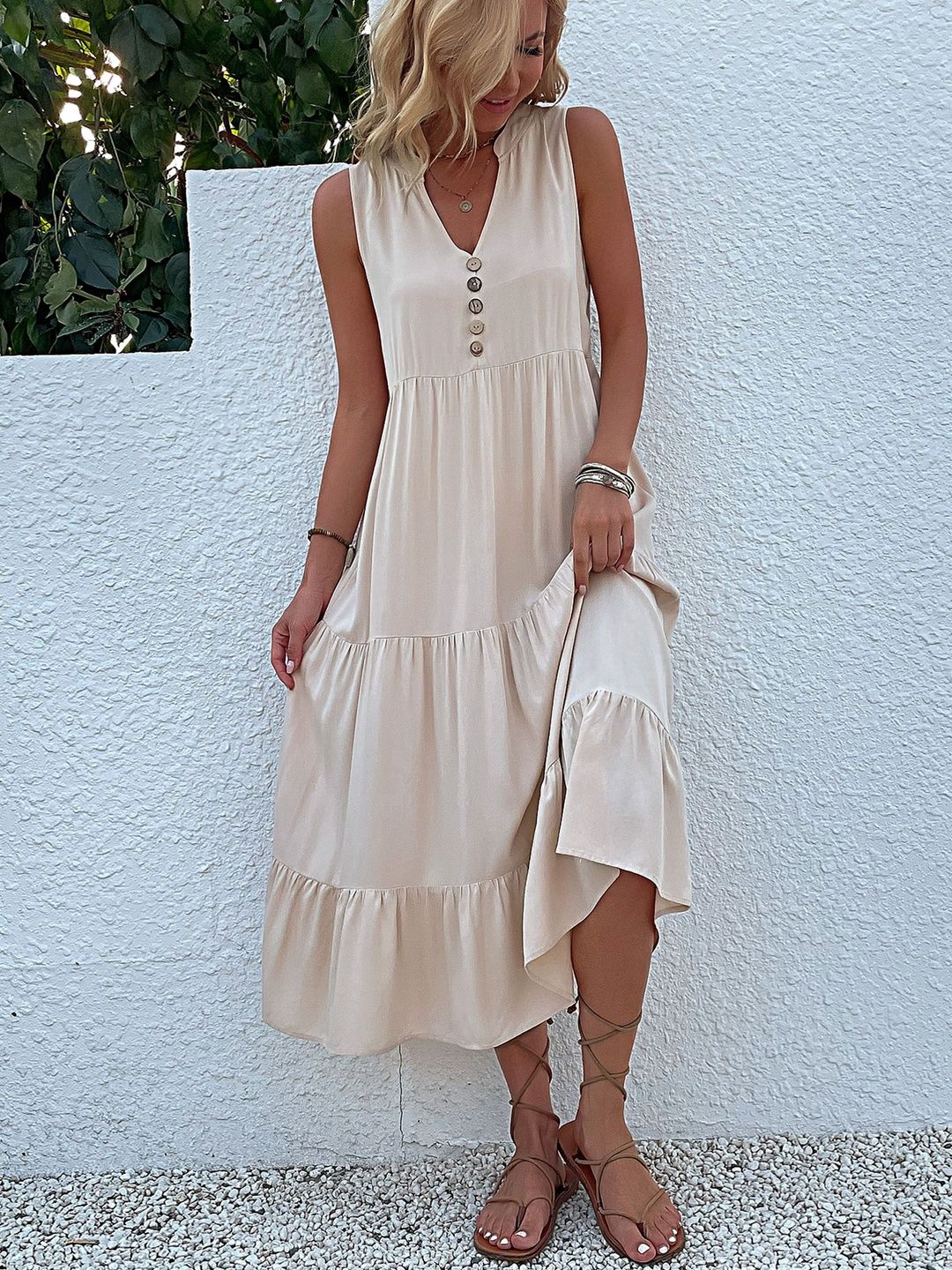 A-Line Midi Dress