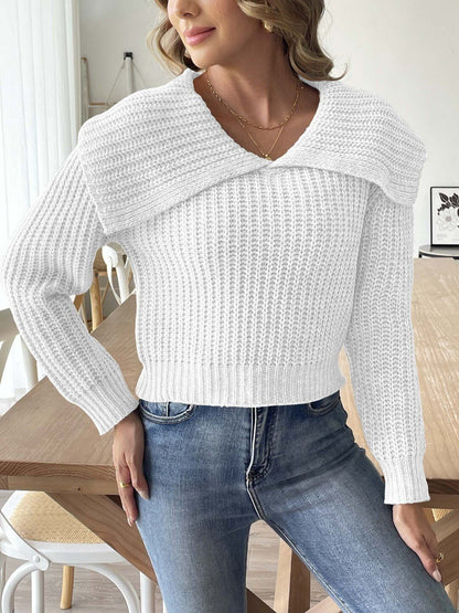Women Ribbed Pullover
