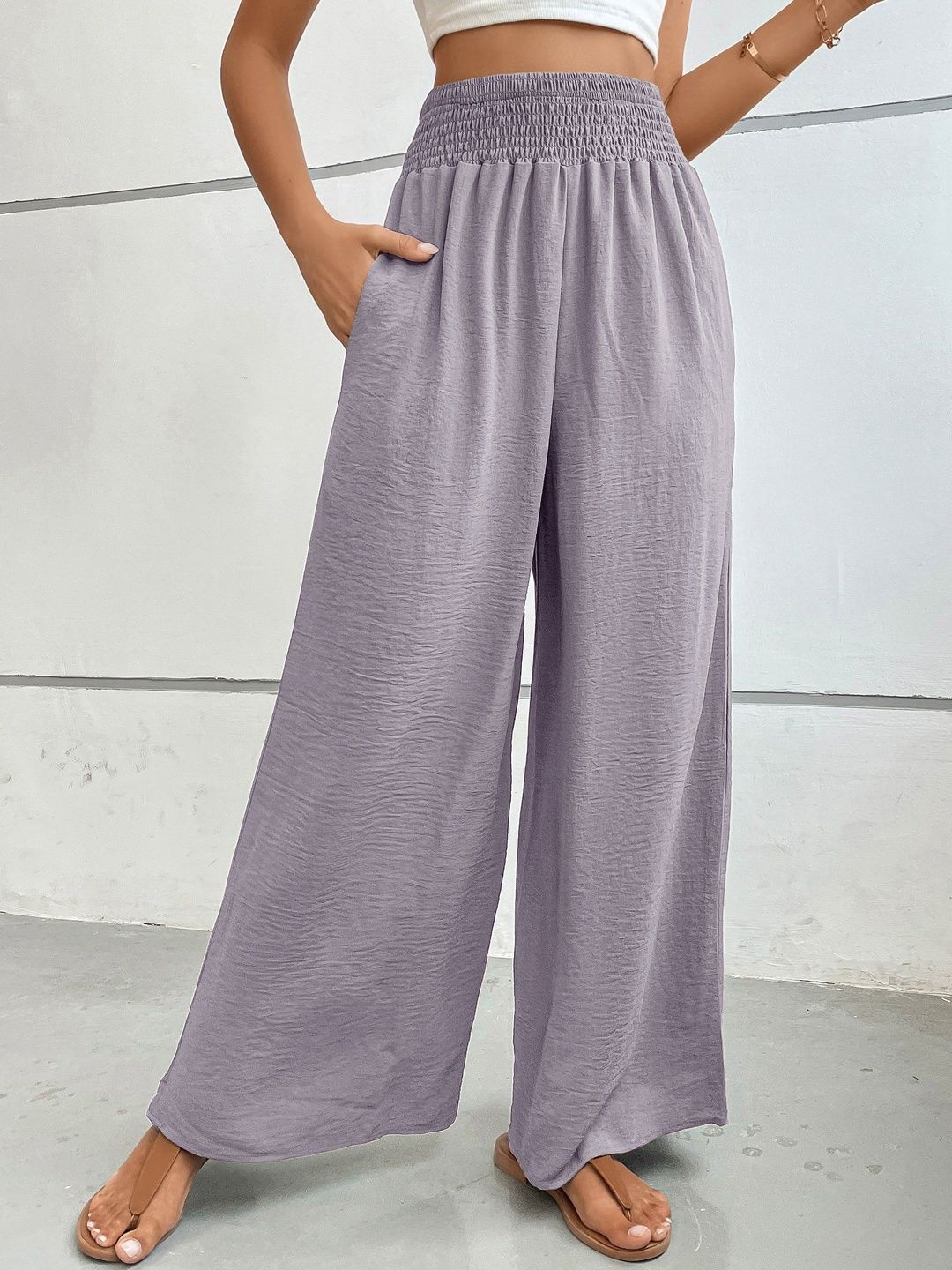Women Loose Fit Non Iron Trousers