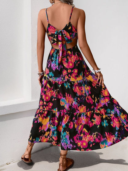 Print Fit & Flare Midi Dress