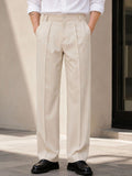 Men Slim Fit Wrinkle Free Trousers